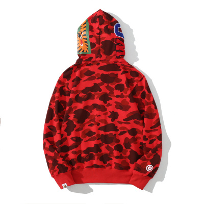BAPE Color Camo Shark Zip Hoodie Red 4580793322511 02