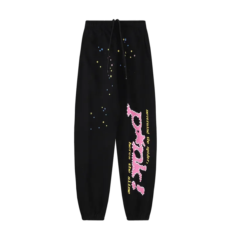 Combo Sale Sp5der P*NK V2 Hoodie and Sweatpan