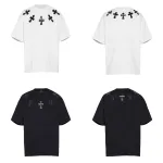 Chrome Heart Men's T-Shirt Black and White 