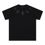 Chrome Heart Men's T-Shirt Black and White 