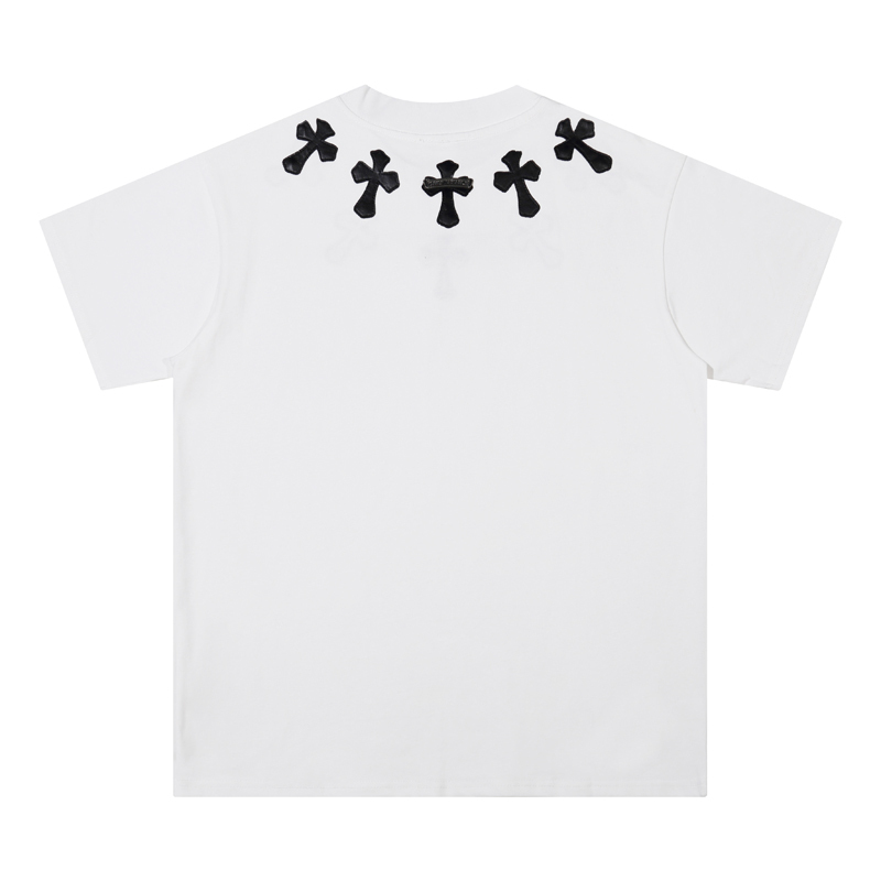 Chrome Heart Men's T-Shirt Black and White 