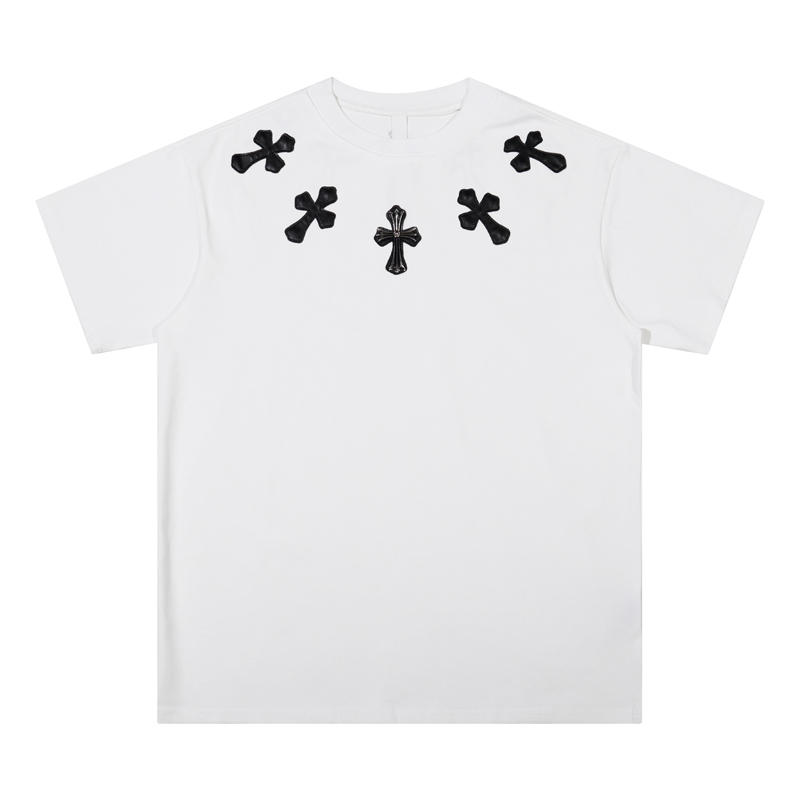 Chrome Heart Men's T-Shirt Black and White 