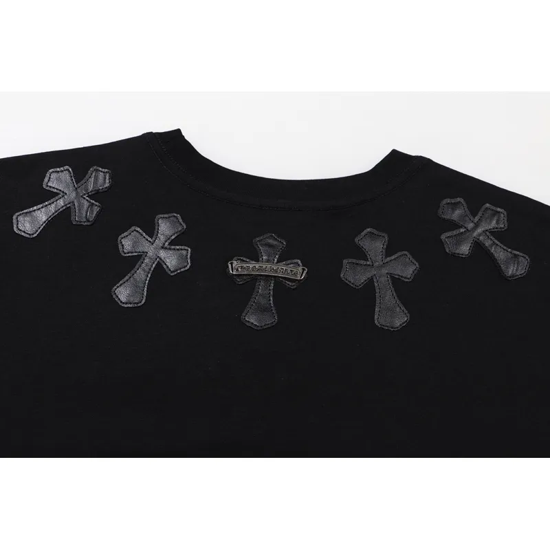 Chrome Heart Men's T-Shirt Black and White 
