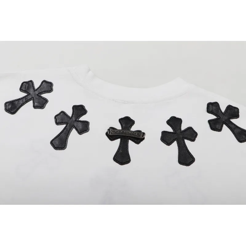 Chrome Heart Men's T-Shirt Black and White 
