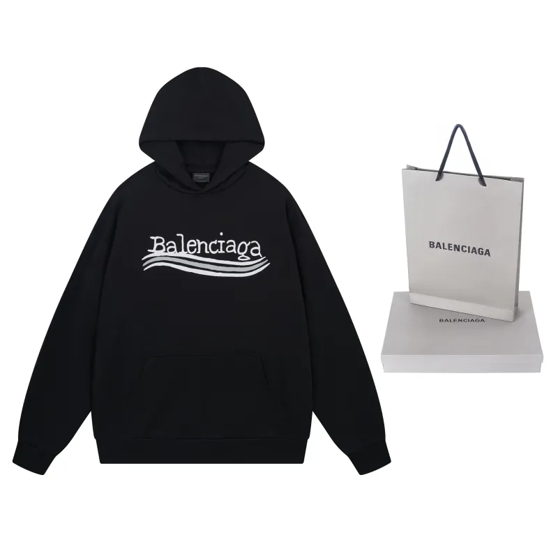 Ba*len*cia*ga black hoodie bl238065