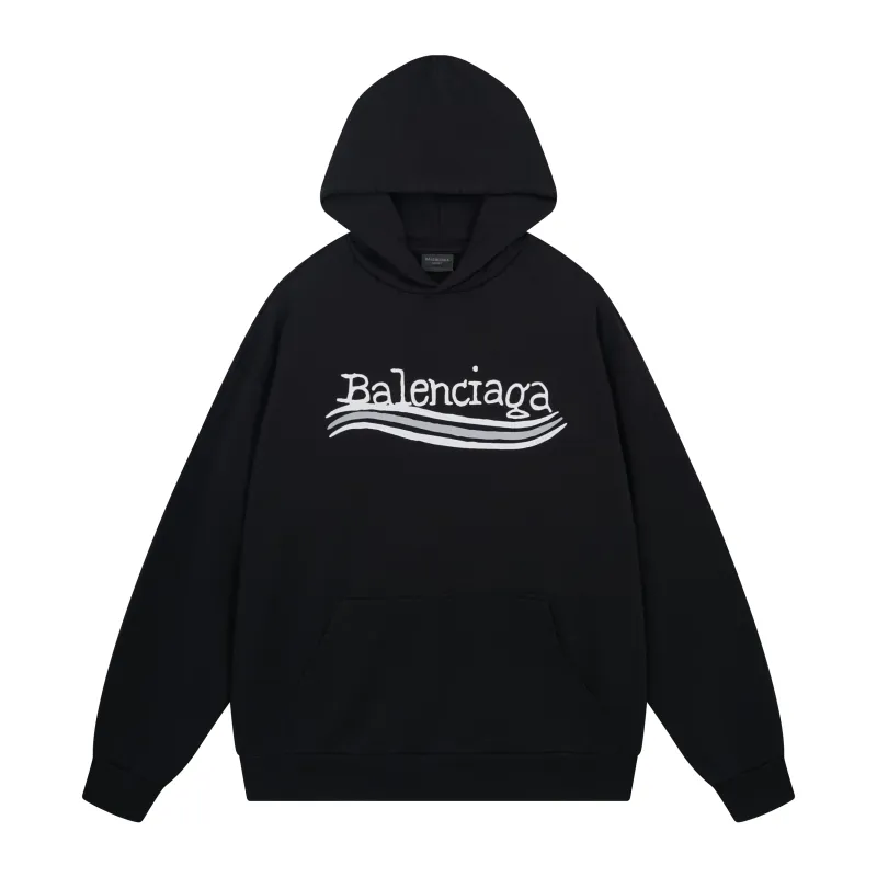 Ba*len*cia*ga black hoodie bl238065