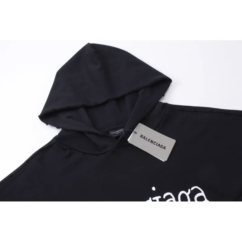 Ba*len*cia*ga black hoodie bl238065