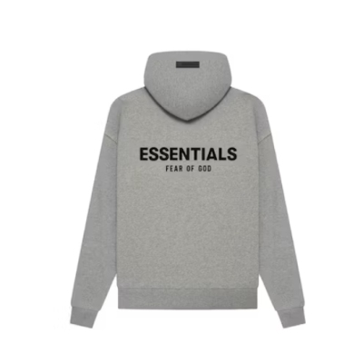 Fear of God Essentials Hoodie Dark Oatmeal 01