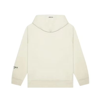 Fear of God Essentials Pullover Hoodie Applique Logo Buttercream 02