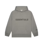 Fear of God Essentials Pullover Hoodie Applique Logo Cement