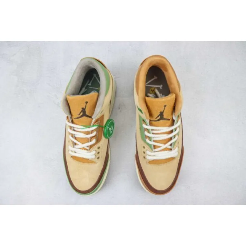 Air Jordan 3 Retro Khaki Brown Green