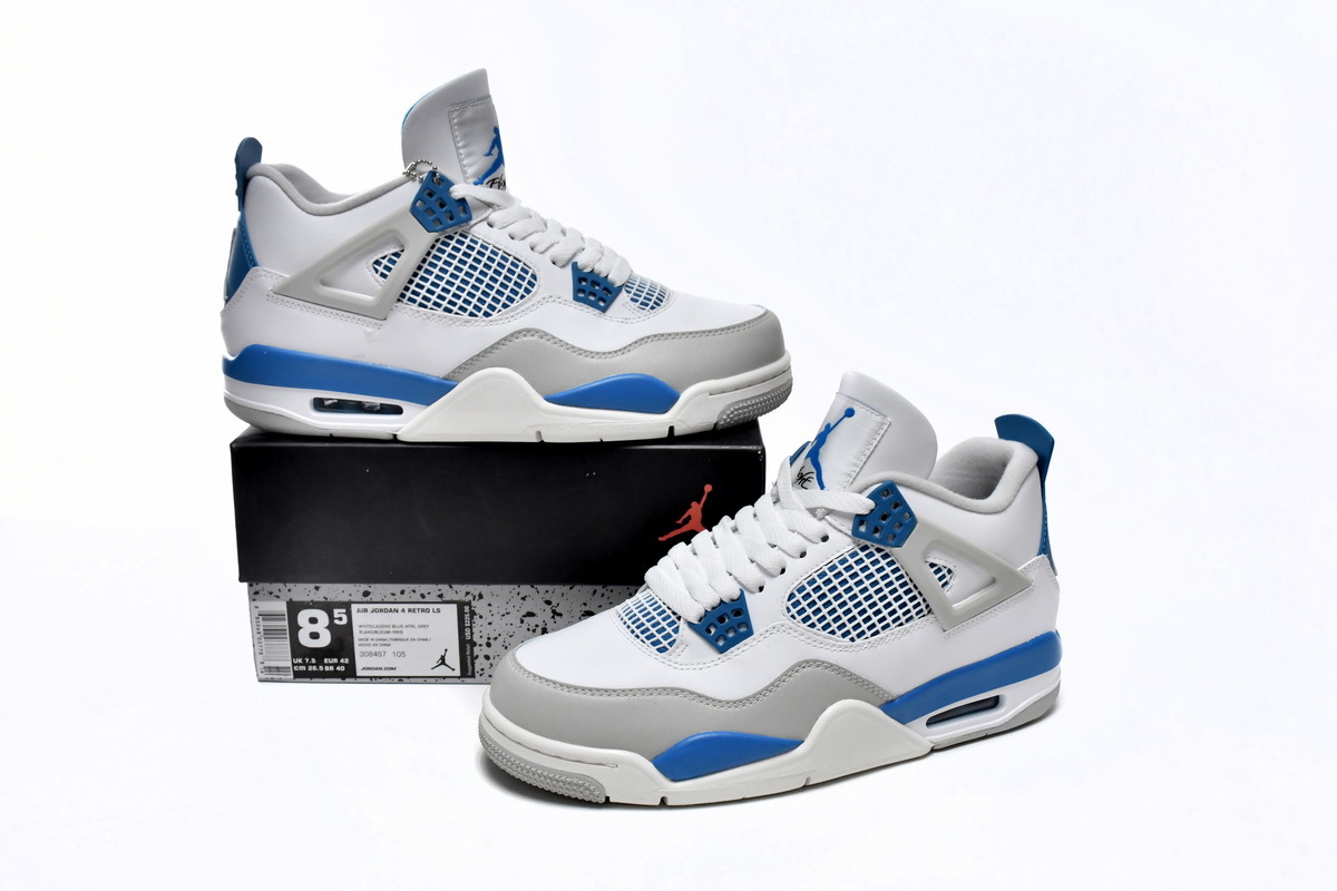 military blue jordan 4s