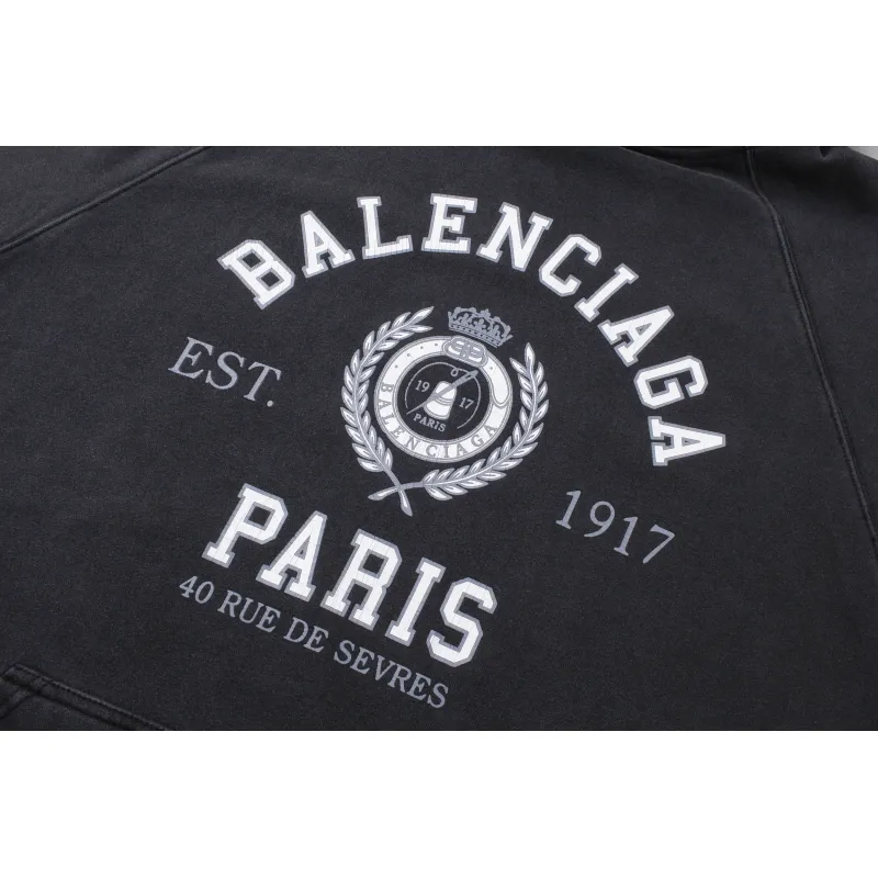 Ba*len*cia*ga hoodie dark grey bl238081