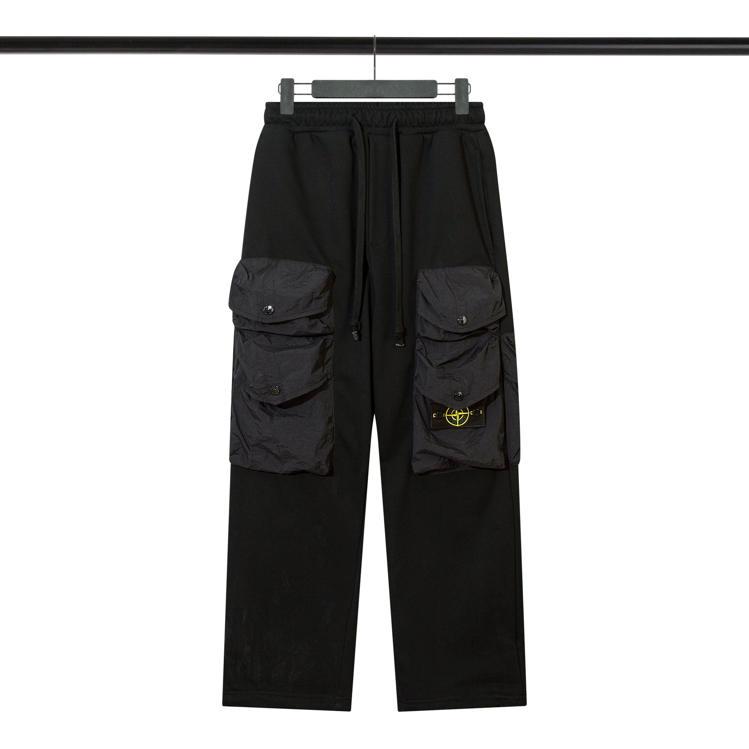 Stone Island Reactive Ice Camo Ripstop Cargo Pant Black 217#