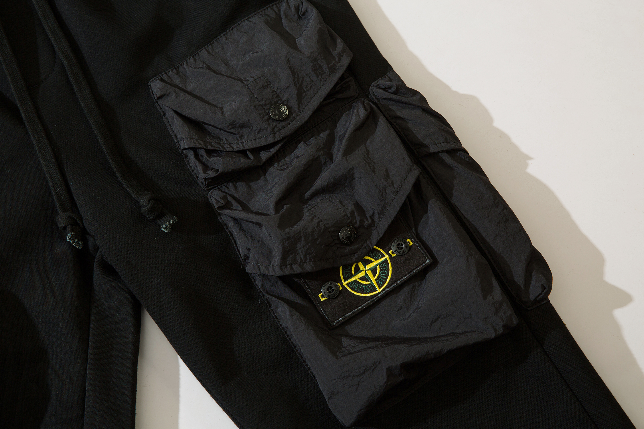 Stone Island Reactive Ice Camo Ripstop Cargo Pant Black 217#