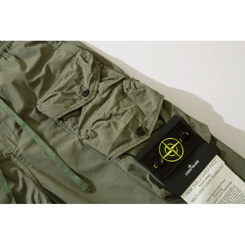 Stone Island Reactive Ice Camo Ripstop Cargo Pant Green 629#