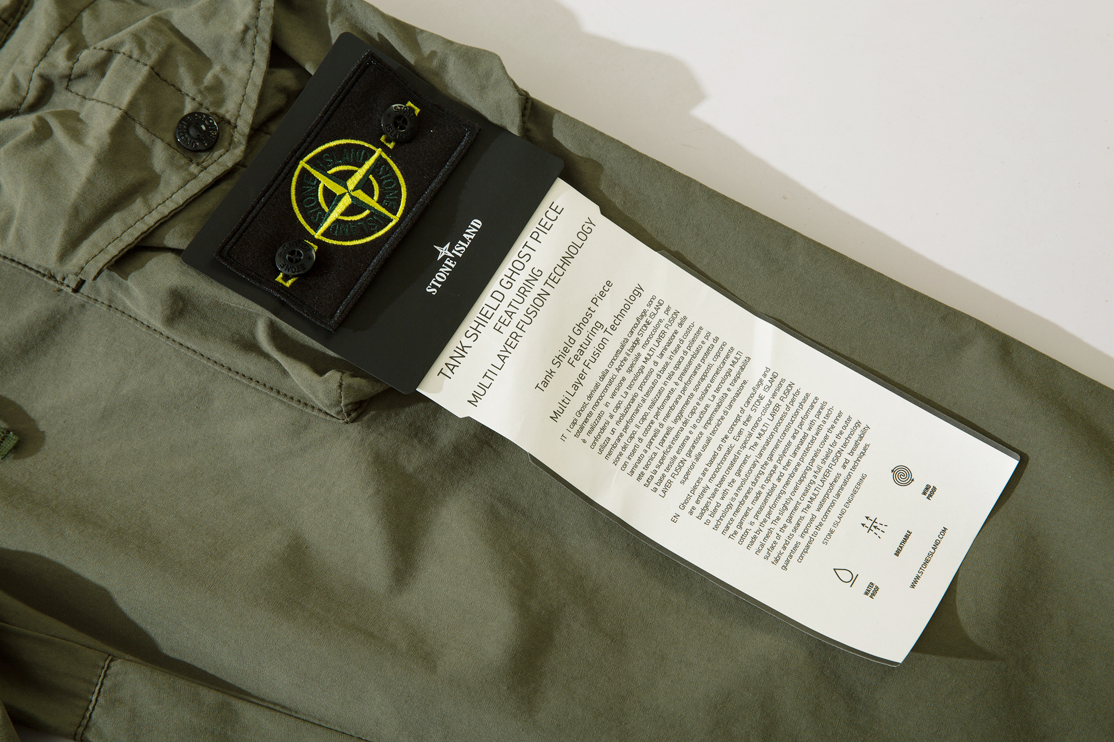 Stone Island Reactive Ice Camo Ripstop Cargo Pant Green 629#
