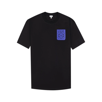 Loewe Anagram Cotton Jersey T-shirt Black  01