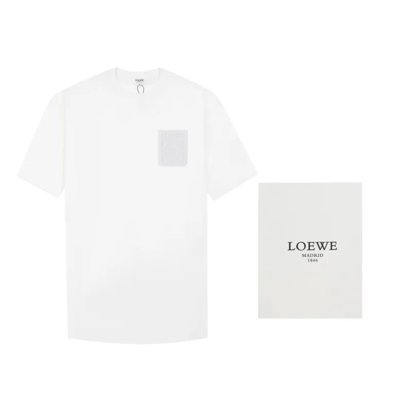 Loewe Anagram Cotton Jersey T-shirt White