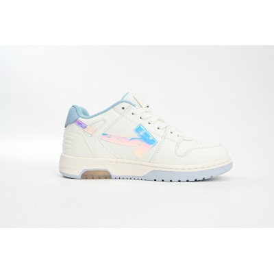OFF-WHITE Out Of Office OOO Low Tops White Iridescent OMIA189S 21LEA0030 0180 02