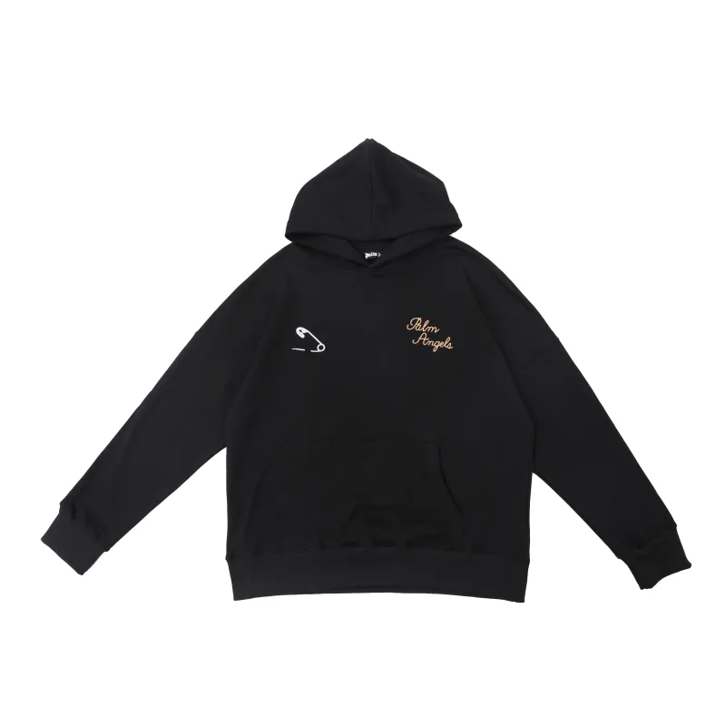 Palm Angles Hoodie in Black WD159#