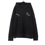 Palm Angles Hoodie in Black WD159#