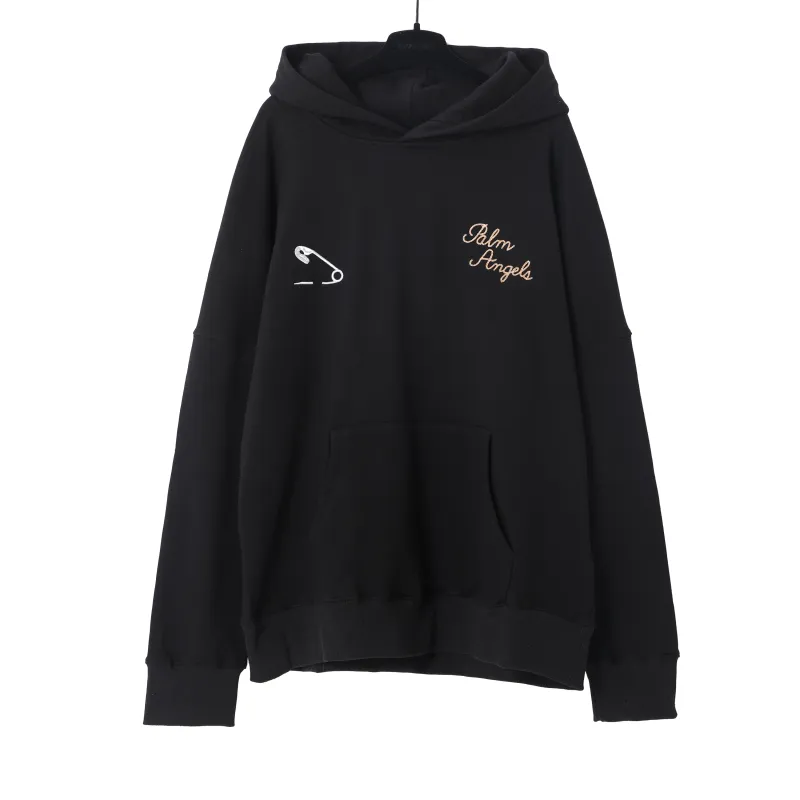 Palm Angles Hoodie in Black WD159#