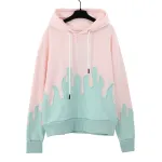 Palm Angels Layered Flames Drawstring Hoodie WD158#