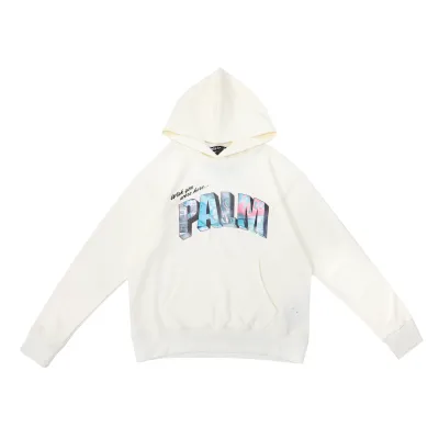 Palm Angels Logo-print Distressed Hoodie WD160# 01