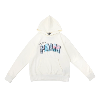 Palm Angels Logo-print Distressed Hoodie WD160# 01