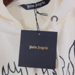 Palm Angels Palms & Skull Vintage Hoodie White/Green BRA5209