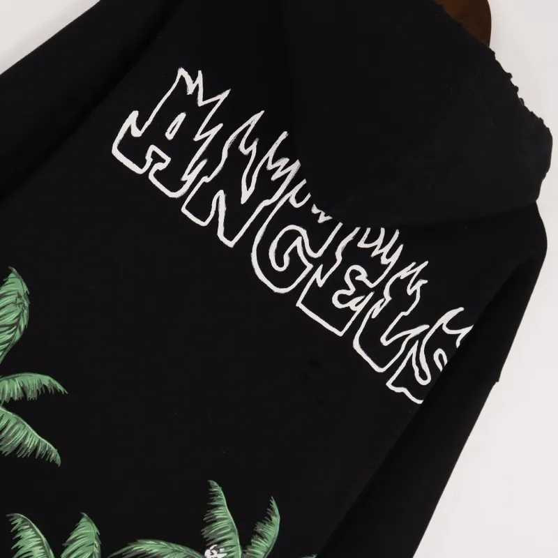 Palm Angels Palms & Skulls Vintage Crewneck Black/Green BRA5209