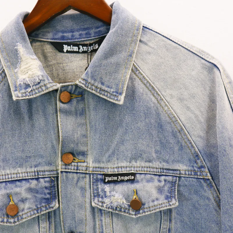 Palm Angels Sunset Blue Denim Jacket BRA6545