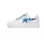 A Bathing Ape Bape Sta Low White ABC Camo Blue 1H20191045-BLU