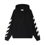 OFF-WHITE Rubber Arrows Hoodie Black