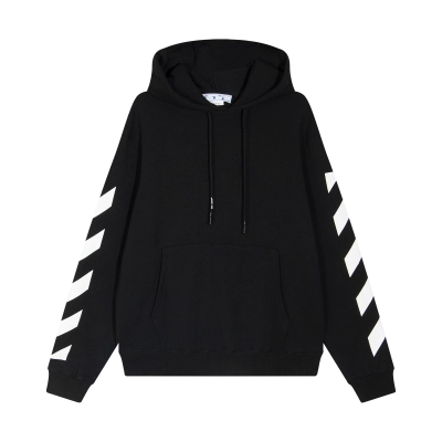 OFF-WHITE Rubber Arrows Hoodie Black 01