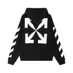 OFF-WHITE Rubber Arrows Hoodie Black