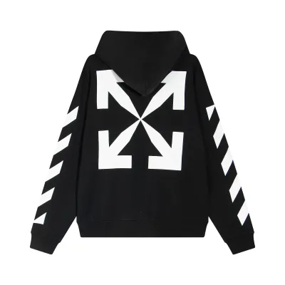 OFF-WHITE Rubber Arrows Hoodie Black 02