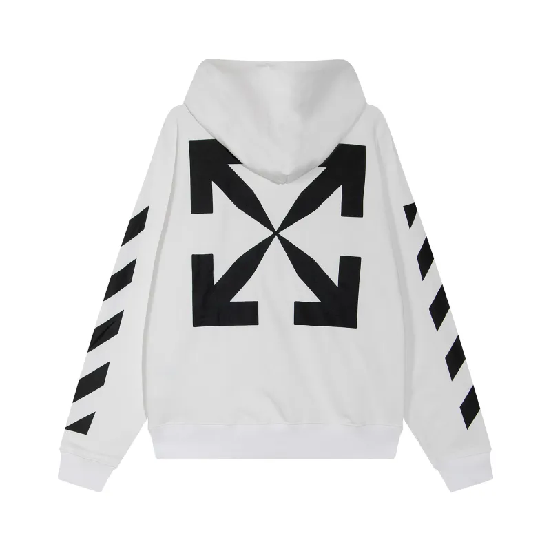 OFF-WHITE Rubber Arrows Hoodie White