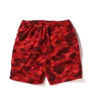 BAPE Color Camo Shark Beach Shorts Red