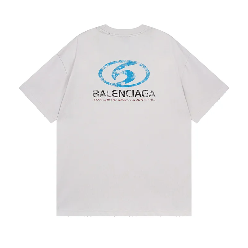 Ba*len*cia*ga surfer logo t-shirt in vintage jersey