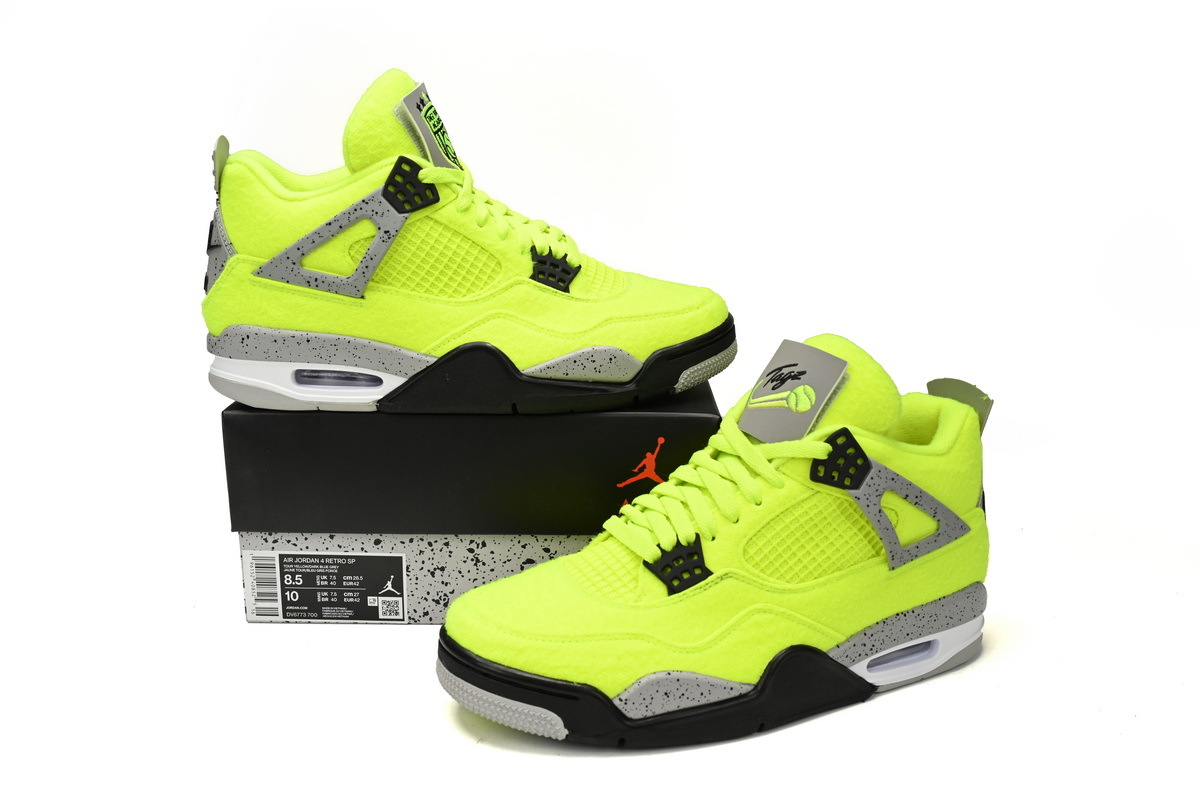 Air Jordan 4 Plush Fluorescent Yellow DV6773-700