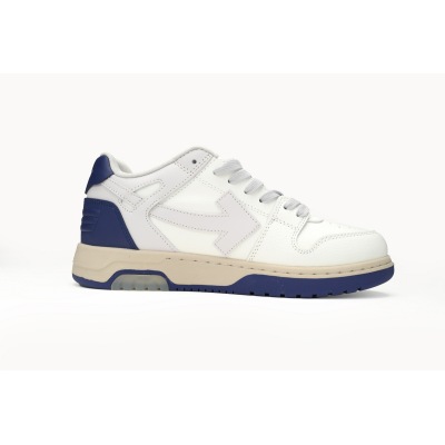 OFF-WHITE Out Of Office OOO Low Tops White and Blue OMIA189F 23LEA005 0546 02