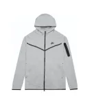 Nike Sportswear Tech Fleece Full Zip Hoodie and Joggers Set Grey