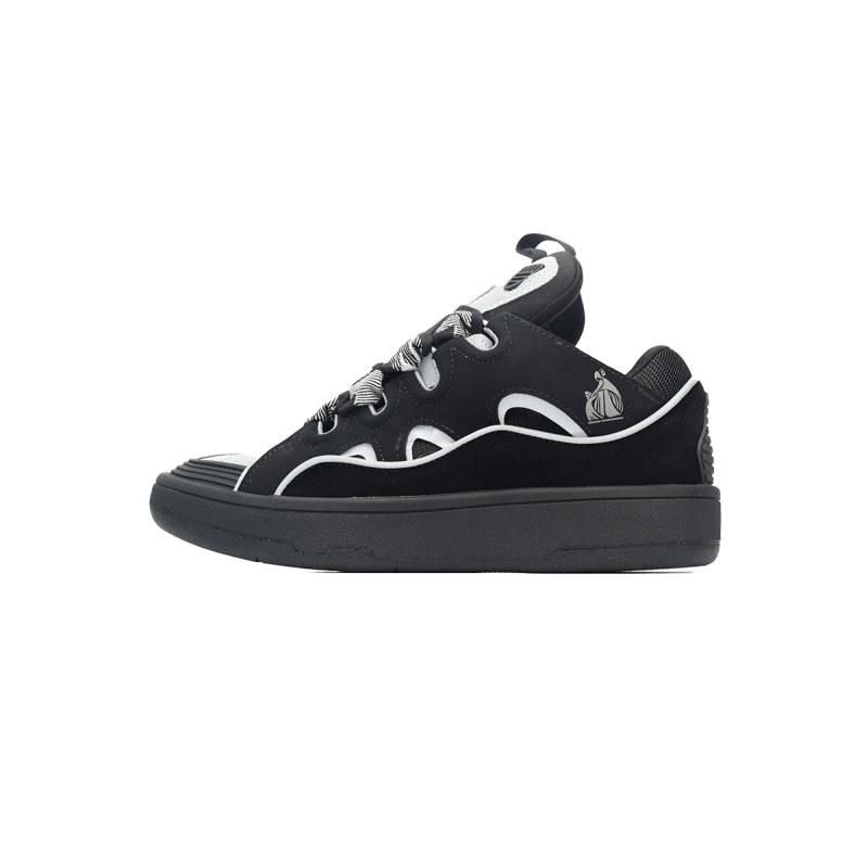 Lanvin Curb Sneaker Black Grey FM-SKRK11-REFL-P2210