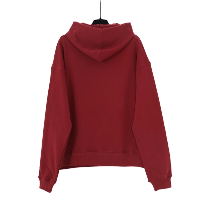 Sp5der Logo Hoodie Maroon 02