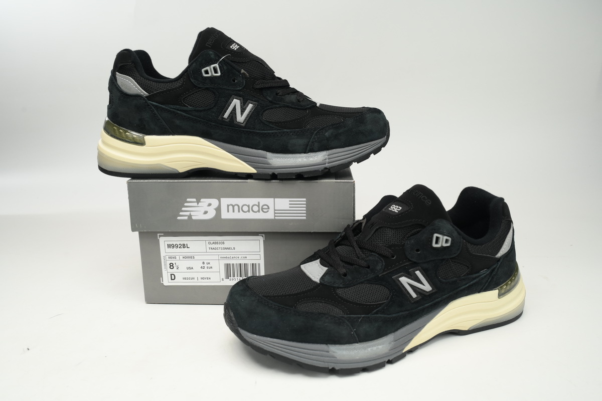 New Balance 992 Black Grey M992BL