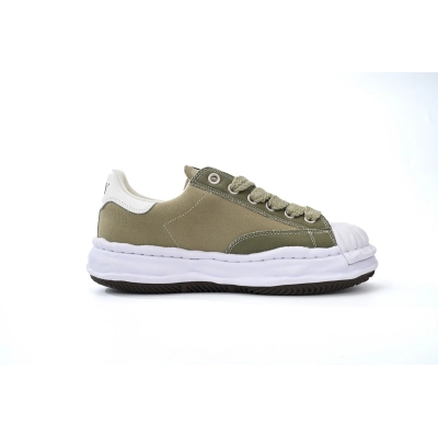 Maison Mihara Yasuhiro Peterson OG Sole Canvas Low White and Green 02