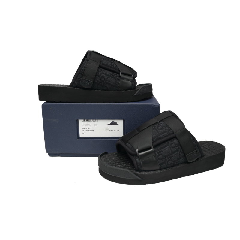 Alpha Sandal Oblique Black