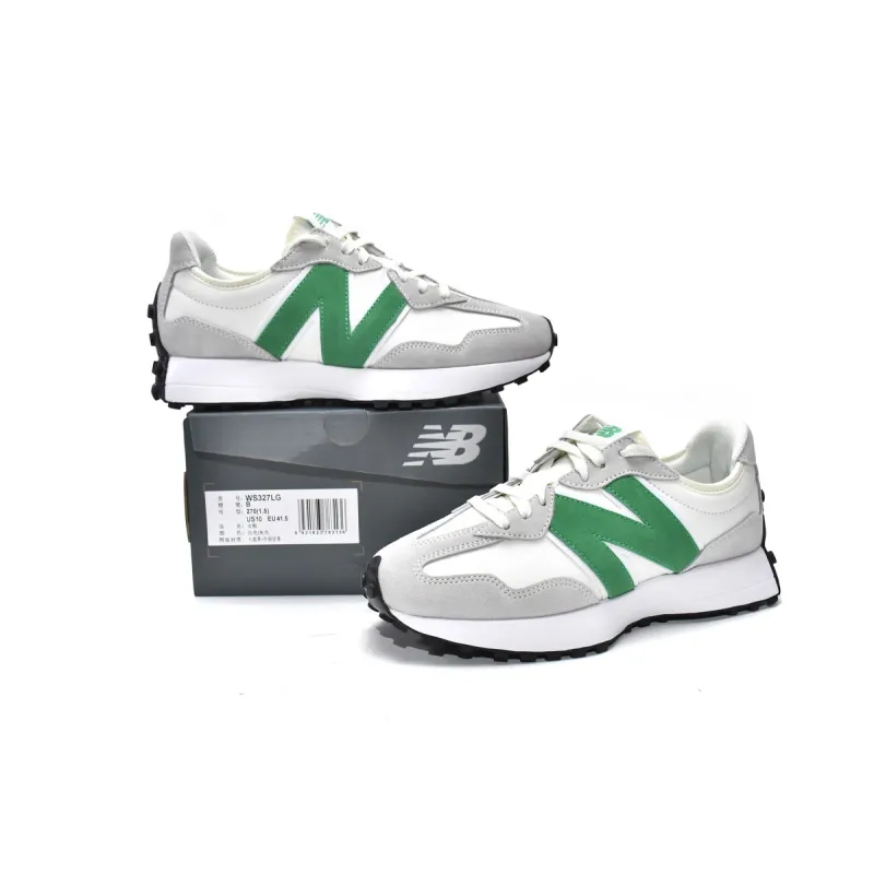 New Balance 327 White Green WS327LG